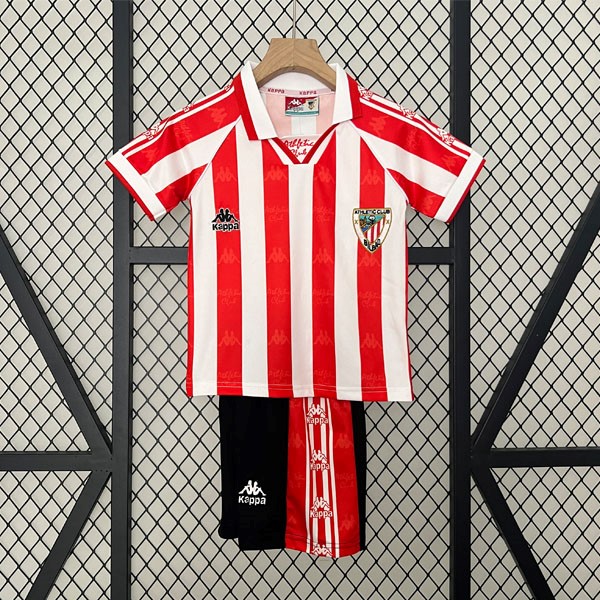 Camiseta Athletic Bilbao Replica Primera Ropa Niño Retro 1995 1997